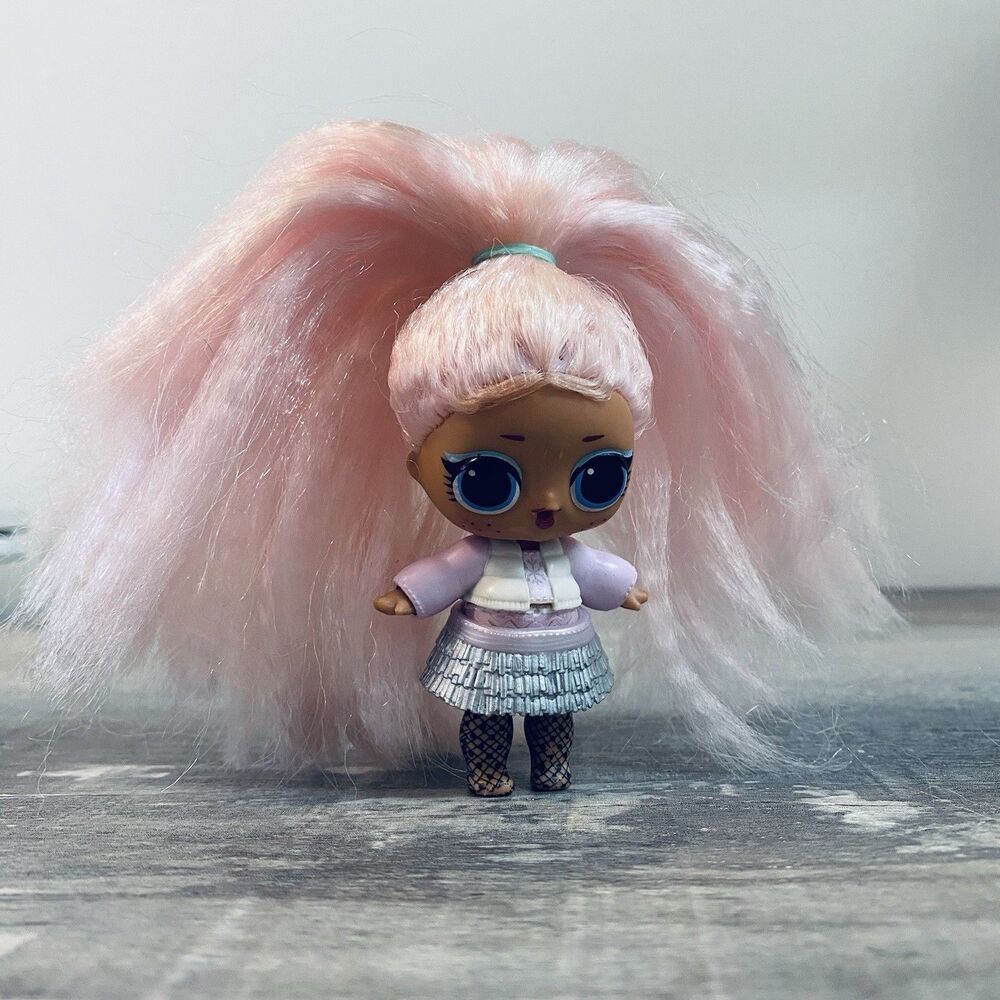 L.O.L Surprise! Hairgoals Series 2 Snow Bunny Doll 3 Inch With Pink Hair